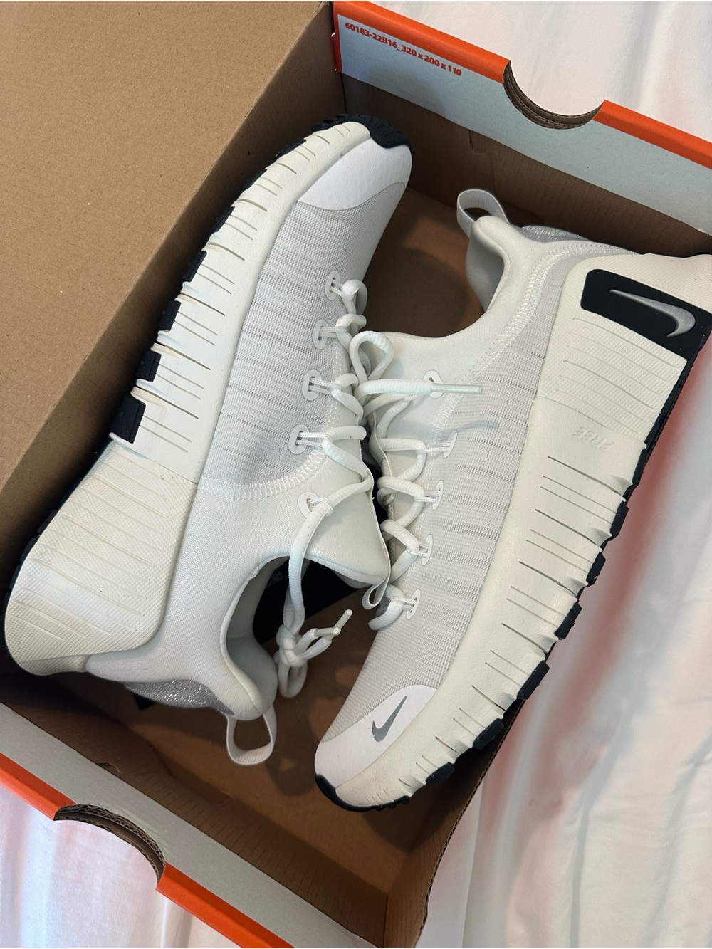 Nike Free Metcon 6 Premium Summit White Sail Black Metallic Silver (Women's) 9